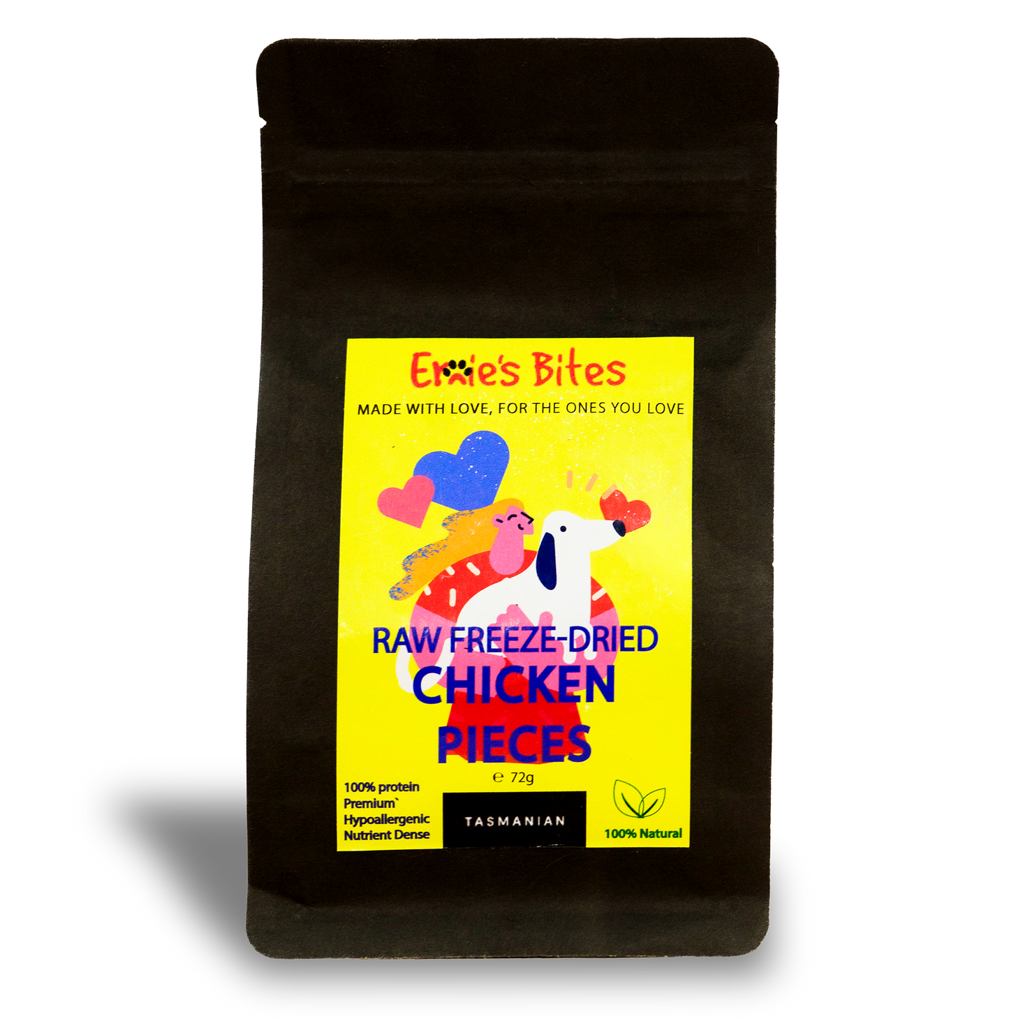 100% Chicken Pieces 72g