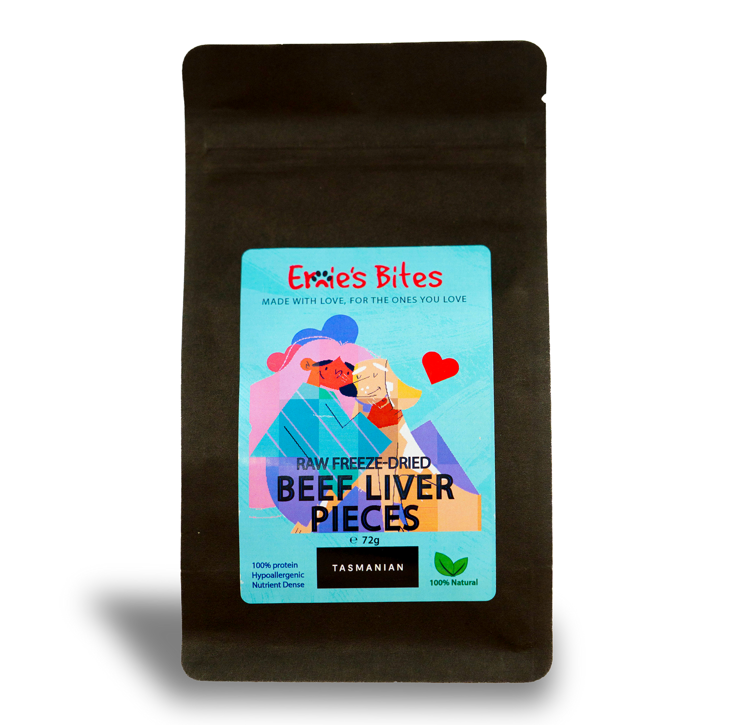 100% Beef Liver Pieces 72g