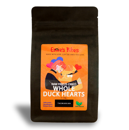 100% Whole Duck Hearts 72g